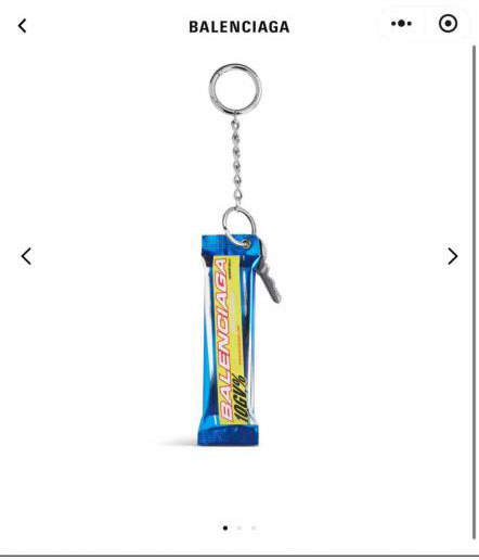 réplica,joyas,joyería,1:1,replica,fake,lujo,barato Llavero con dije de barra energética ENERGY BAR de Balenciaga (PY1H6)