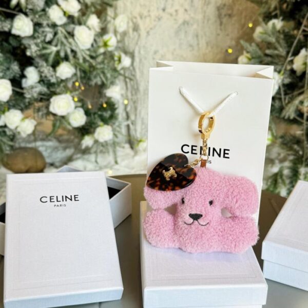 réplica,joyas,joyería,1:1,replica,fake,lujo,barato Adorno colgante con forma de corazón de CELINE con forma de cachorro del Arco del Triunfo (8 colores, 8EDN3)