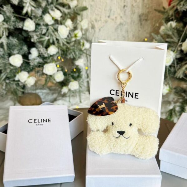 réplica,joyas,joyería,1:1,replica,fake,lujo,barato Adorno colgante con forma de corazón de CELINE con forma de cachorro del Arco del Triunfo (EC6NC) en 8 colores