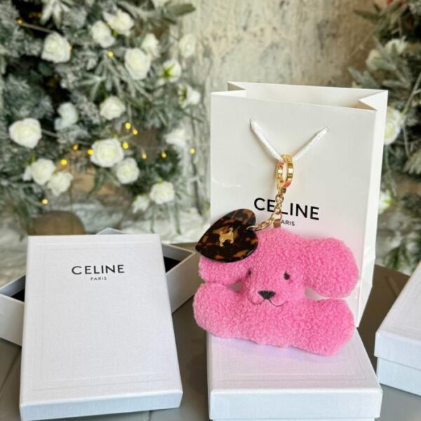réplica,joyas,joyería,1:1,replica,fake,lujo,barato Adorno colgante con forma de corazón de CELINE con forma de cachorro del Arco del Triunfo (8 colores, NJA26)
