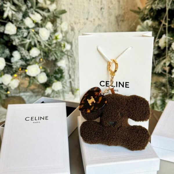 réplica,joyas,joyería,1:1,replica,fake,lujo,barato Adorno colgante de corazón con forma de cachorro de CELINE Arco del Triunfo (8 colores, W6H2T)