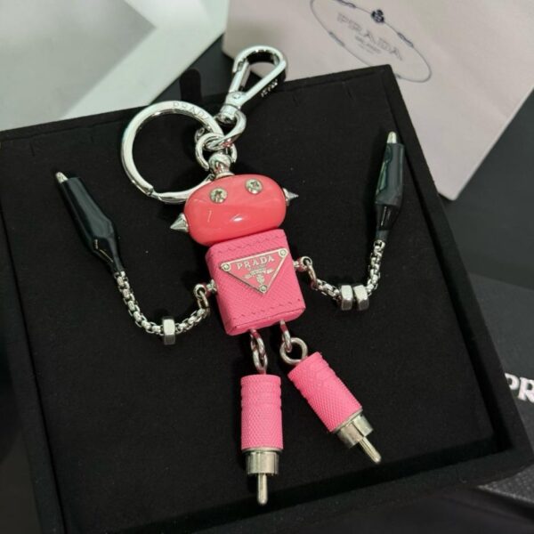 réplica,joyas,joyería,1:1,replica,fake,lujo,barato Llavero con colgante de robot Prada para bolso (95 MKO)