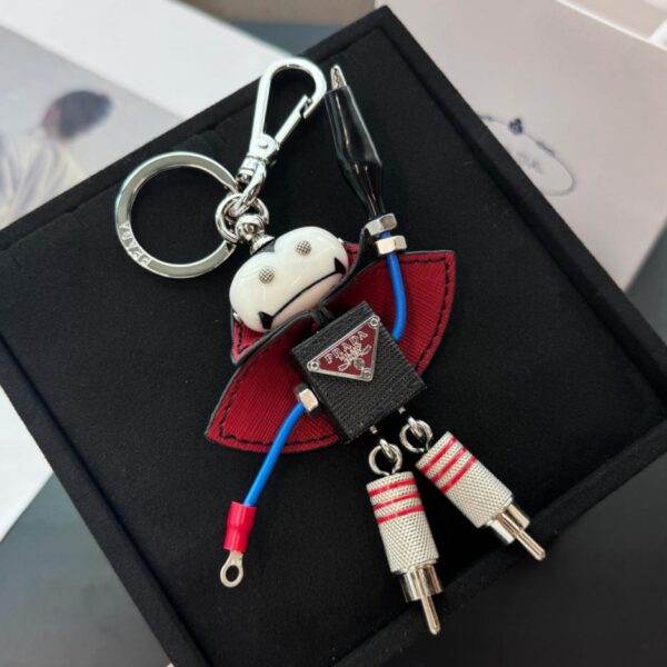 réplica,joyas,joyería,1:1,replica,fake,lujo,barato Llavero colgante para bolso con diseño de robot Prada (PDV5R)