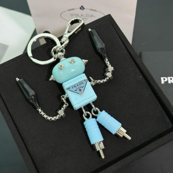 réplica,joyas,joyería,1:1,replica,fake,lujo,barato Llavero colgante para bolso con diseño de robot Prada (PDV5R)