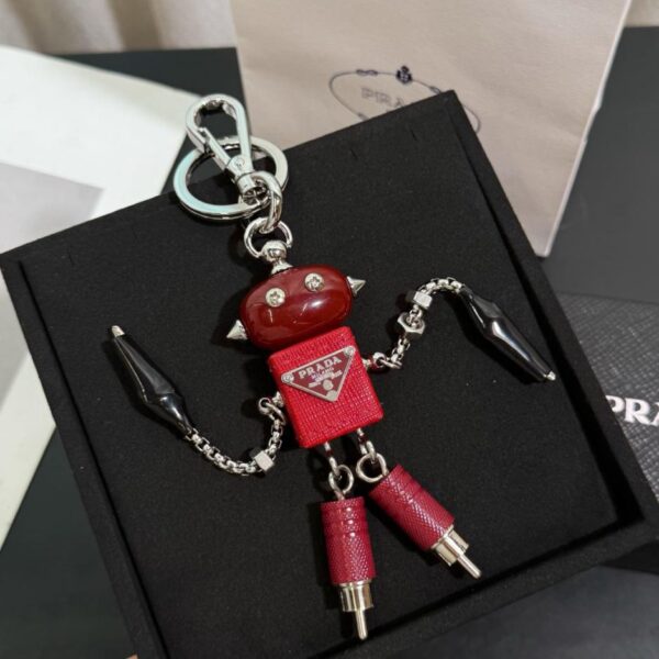 réplica,joyas,joyería,1:1,replica,fake,lujo,barato Llavero colgante para bolso con diseño de robot Prada (R7UE8)