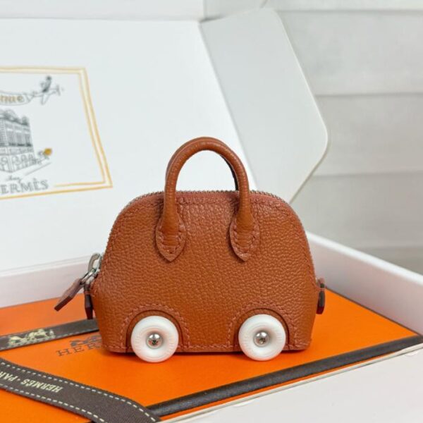 réplica,joyas,joyería,1:1,replica,fake,lujo,barato Llavero con colgante de bolso Bolide️ Hermes Mini Bowling Bag (DX13W)