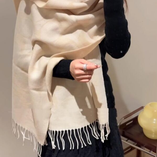 réplica,joyas,joyería,1:1,replica,fake,lujo,barato Bufanda larga grande jacquard con monograma T de TORY BURCH (ZQX0O)