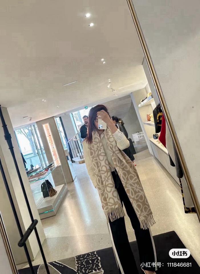 réplica,joyas,joyería,1:1,replica,fake,lujo,barato réplica,joyas,joyería,1:1,replica,fake,lujo,barato Nueva bufanda de lana y mohair de Loewe (V2C1S)