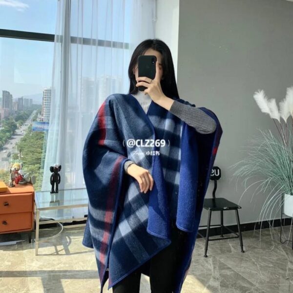 réplica,joyas,joyería,1:1,replica,fake,lujo,barato Capa reversible Burberry, 100% cachemir (6MJTD)