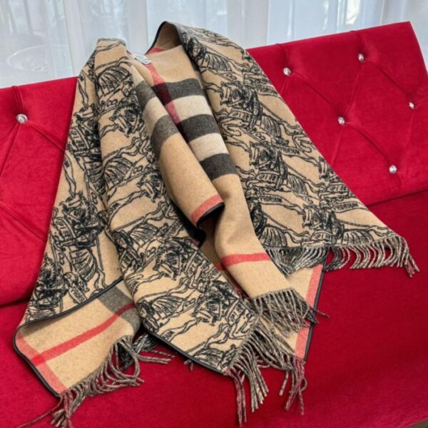 réplica,joyas,joyería,1:1,replica,fake,lujo,barato Capa ecuestre reversible Burberry color beige clásico (DVMZX)