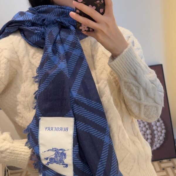 réplica,joyas,joyería,1:1,replica,fake,lujo,barato Bufanda larga Burberry con estampado de cuadros de caballero (VMT6N)