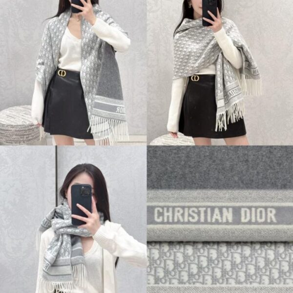 réplica,joyas,joyería,1:1,replica,fake,lujo,barato El nuevo pañuelo estampado Oblique de Dior (6BBMA)
