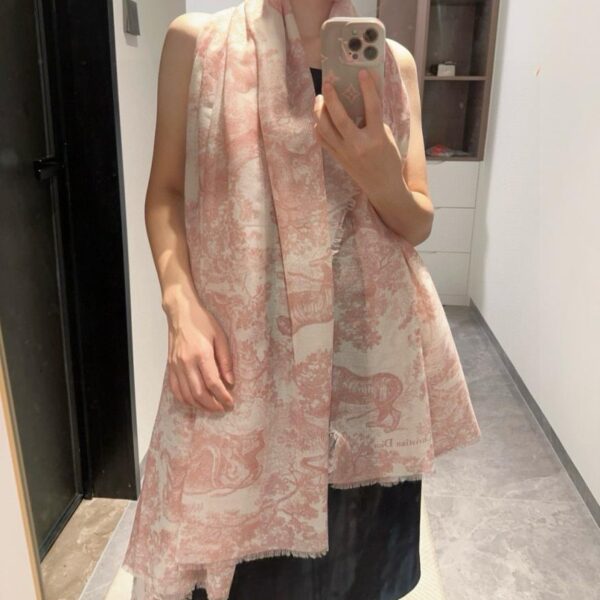 réplica,joyas,joyería,1:1,replica,fake,lujo,barato Bufanda con estampado Dior Toile de Jouy (V6M5X)