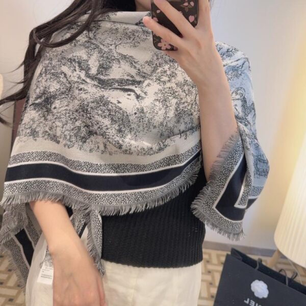 réplica,joyas,joyería,1:1,replica,fake,lujo,barato Bufanda con estampado Dior Toile de Jouy (Q7HH7)