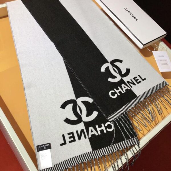 réplica,joyas,joyería,1:1,replica,fake,lujo,barato RCC2443 Bufanda reversible CHANEL, mezcla de lana peinada de doble cara con alto grado de torsión (7WR6Z)