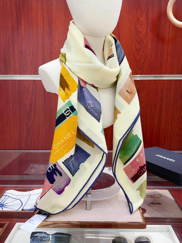 réplica,joyas,joyería,1:1,replica,fake,lujo,barato réplica,joyas,joyería,1:1,replica,fake,lujo,barato Pañuelo cuadrado de cachemir Chanel, reversible, mismo color, estilo seda y lana (OKWO3)