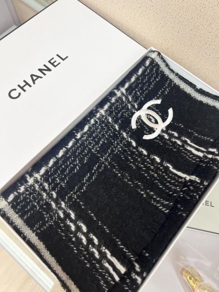 réplica,joyas,joyería,1:1,replica,fake,lujo,barato réplica,joyas,joyería,1:1,replica,fake,lujo,barato Bufanda de cachemir de punto con doble C de Chanel (V1QVG)