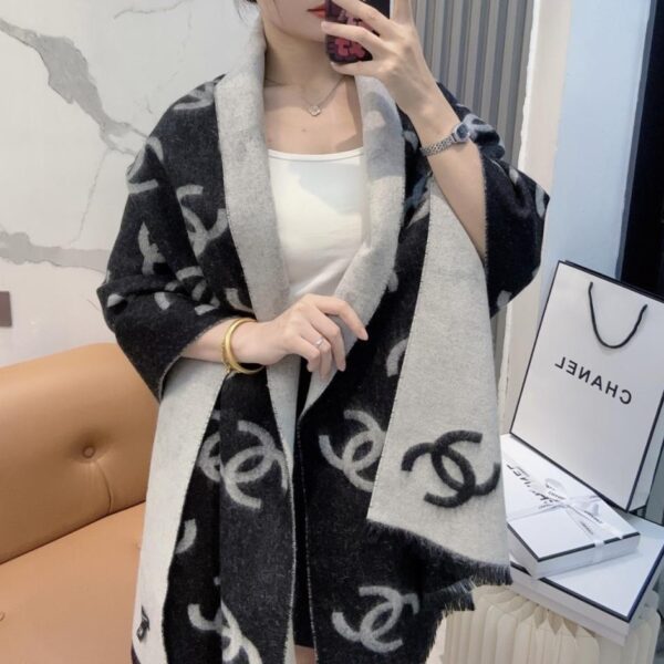 réplica,joyas,joyería,1:1,replica,fake,lujo,barato Nueva bufanda/chal de cachemir de doble cara de Chanel (EDRRL)