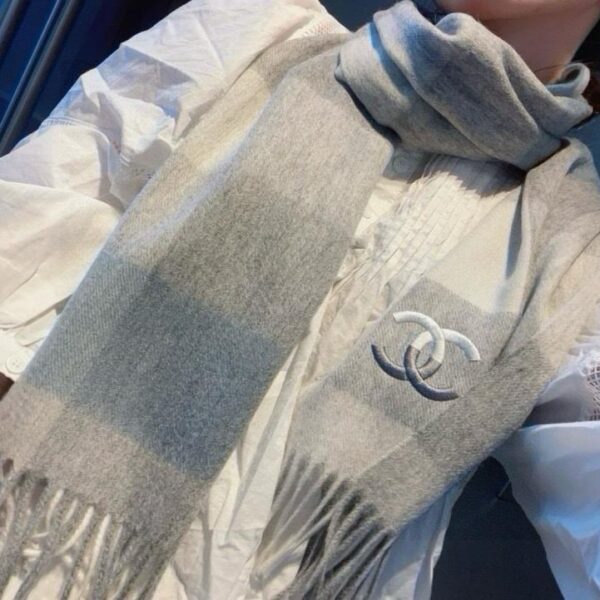 réplica,joyas,joyería,1:1,replica,fake,lujo,barato Bufanda CHANEL 100% cachemir premium con estampado de ondas de agua YUC1G