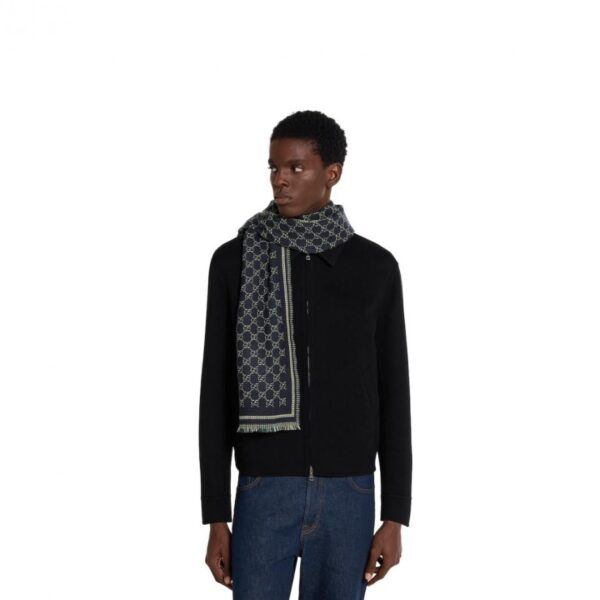 réplica,joyas,joyería,1:1,replica,fake,lujo,barato Bufanda de lana GUCCI GG, colección de accesorios suaves de seda Mulberry con exquisito ribete (8853D)