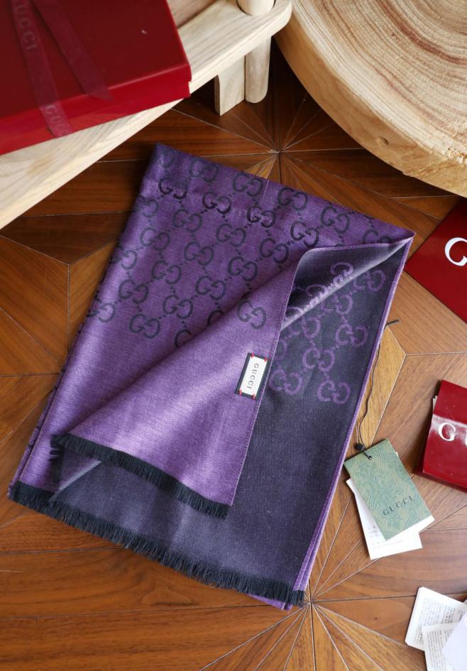 réplica,joyas,joyería,1:1,replica,fake,lujo,barato réplica,joyas,joyería,1:1,replica,fake,lujo,barato Nuevo color GG Bufanda larga: Elegante bufanda larga de cachemir y seda jacquard bicolor (9IOVJ)