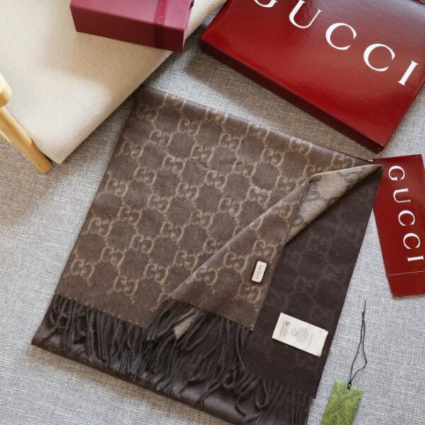 réplica,joyas,joyería,1:1,replica,fake,lujo,barato Bufanda GUCCI GG con jacquard degradado (HRKFF)
