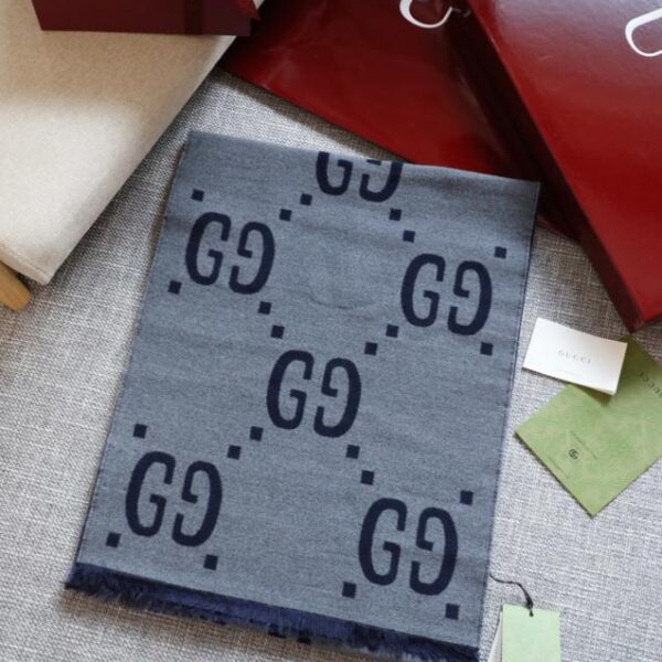 réplica,joyas,joyería,1:1,replica,fake,lujo,barato Bufanda reversible bicolor con estampado de cuadros clásicos de GUCCI (4KLV2)