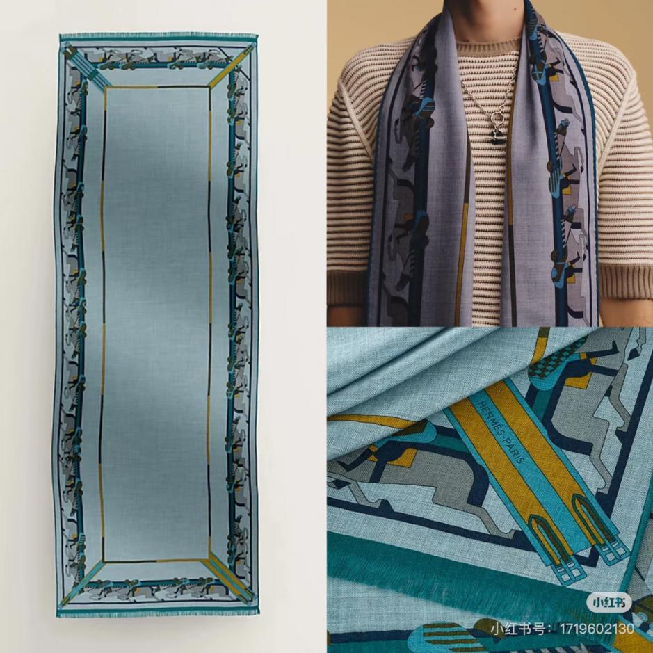 réplica,joyas,joyería,1:1,replica,fake,lujo,barato réplica,joyas,joyería,1:1,replica,fake,lujo,barato Pañuelo largo de terciopelo Hermes, reversible de alta gama (R1HL1)