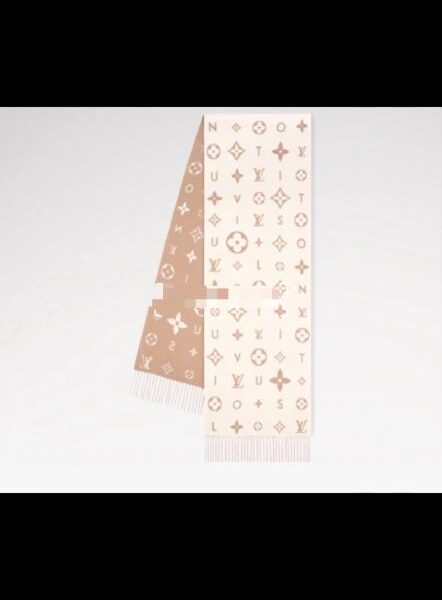 réplica,joyas,joyería,1:1,replica,fake,lujo,barato Bufanda Reykjavik 2.0, confeccionada en suave cachemir, con flores Monogram y letras LV (ECDTG).