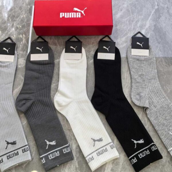 réplica,joyas,joyería,1:1,replica,fake,lujo,barato Los nuevos calcetines de media caña de PUMA, cinco pares por caja (M59RJ)