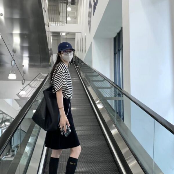réplica,joyas,joyería,1:1,replica,fake,lujo,barato 【Dos pares por caja】Calcetines Chanel hasta la pantorrilla, calcetines de media pantorrilla + calcetines hasta la rodilla, combinación clásica (WXCH9)