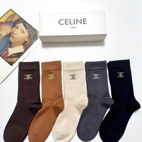 réplica,joyas,joyería,1:1,replica,fake,lujo,barato [4 pares por caja] Calcetines MIUMIU Classic Logo Ultra-Thin Seamless de media caña (OTVZH)