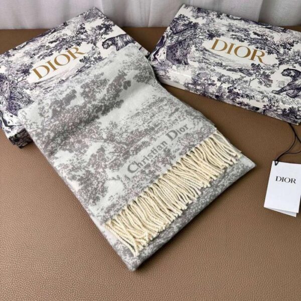 réplica,joyas,joyería,1:1,replica,fake,lujo,barato Pañuelo Dior con imagen de ecología de bosque primigenio (DBZAC)