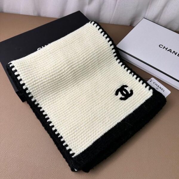 réplica,joyas,joyería,1:1,replica,fake,lujo,barato Novedad de la boutique Chanel: Bufanda larga de punto con ribete de encaje (BUX6T)