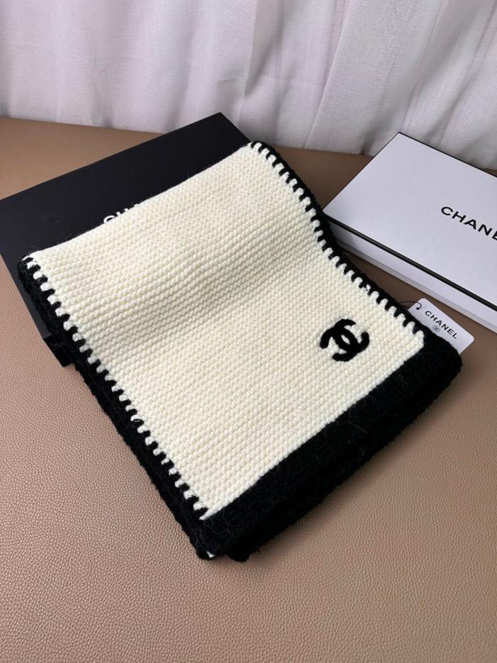 réplica,joyas,joyería,1:1,replica,fake,lujo,barato réplica,joyas,joyería,1:1,replica,fake,lujo,barato Novedad de la boutique Chanel: Bufanda larga de punto con ribete de encaje (BUX6T)