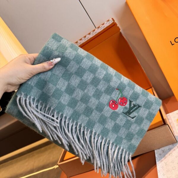 réplica,joyas,joyería,1:1,replica,fake,lujo,barato Nueva bufanda LV con estampado de flores de cerezo (80 CRA)