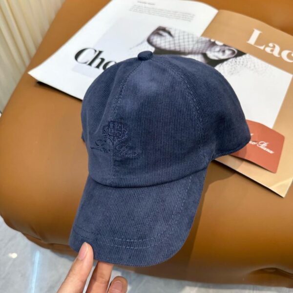 réplica,joyas,joyería,1:1,replica,fake,lujo,barato Nueva gorra de béisbol de pana de alta gama Loro Piana (0ELBA)
