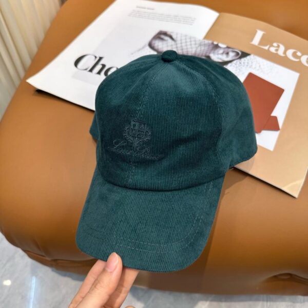 réplica,joyas,joyería,1:1,replica,fake,lujo,barato Nueva gorra de béisbol de pana de alta gama Loro Piana (41HFR)