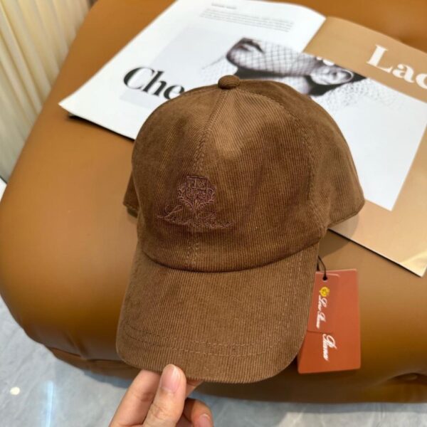 réplica,joyas,joyería,1:1,replica,fake,lujo,barato Nueva gorra de béisbol de pana de alta gama de Loro Piana (EHMUD)