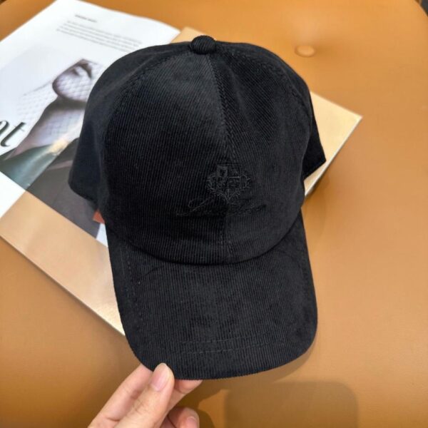 réplica,joyas,joyería,1:1,replica,fake,lujo,barato Nueva gorra de béisbol de pana de alta gama Loro Piana (IB0ZV)