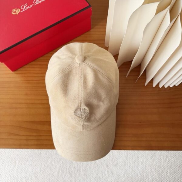 réplica,joyas,joyería,1:1,replica,fake,lujo,barato Nueva gorra de béisbol de ante de alta gama Loro Piana (4LNOK)