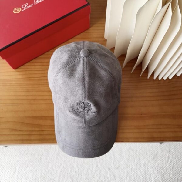 réplica,joyas,joyería,1:1,replica,fake,lujo,barato Nueva gorra de béisbol de gamuza de alta gama de Loro Piana (FGG5C)