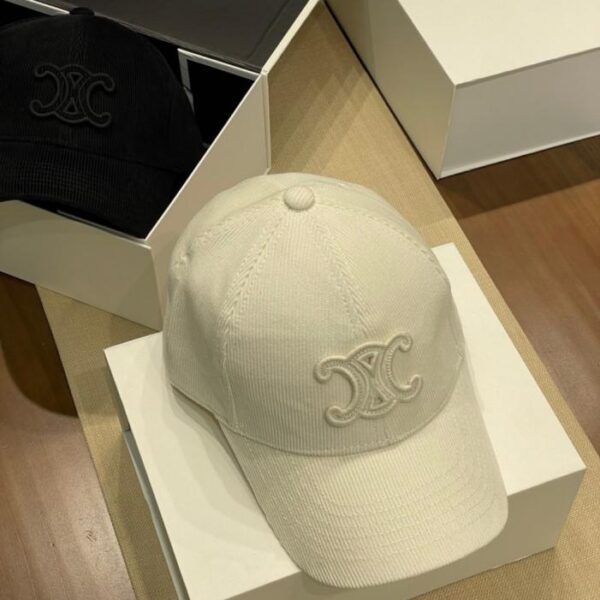 réplica,joyas,joyería,1:1,replica,fake,lujo,barato Nueva gorra de béisbol de pana con el logo del Arco del Triunfo (QS0CD)