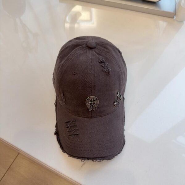 réplica,joyas,joyería,1:1,replica,fake,lujo,barato Nueva gorra de béisbol cepillada de Chrome Hearts (D61LY)
