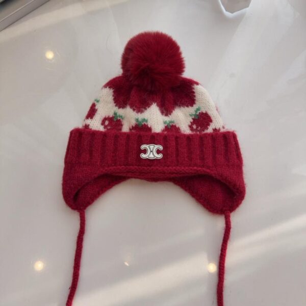 réplica,joyas,joyería,1:1,replica,fake,lujo,barato El nuevo gorro de esquí grueso y cálido de Celine con orejeras (IUDXX)