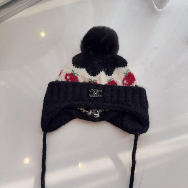 réplica,joyas,joyería,1:1,replica,fake,lujo,barato Nuevo gorro de esquí de Celine, grueso y cálido, con orejeras (L6U1L)