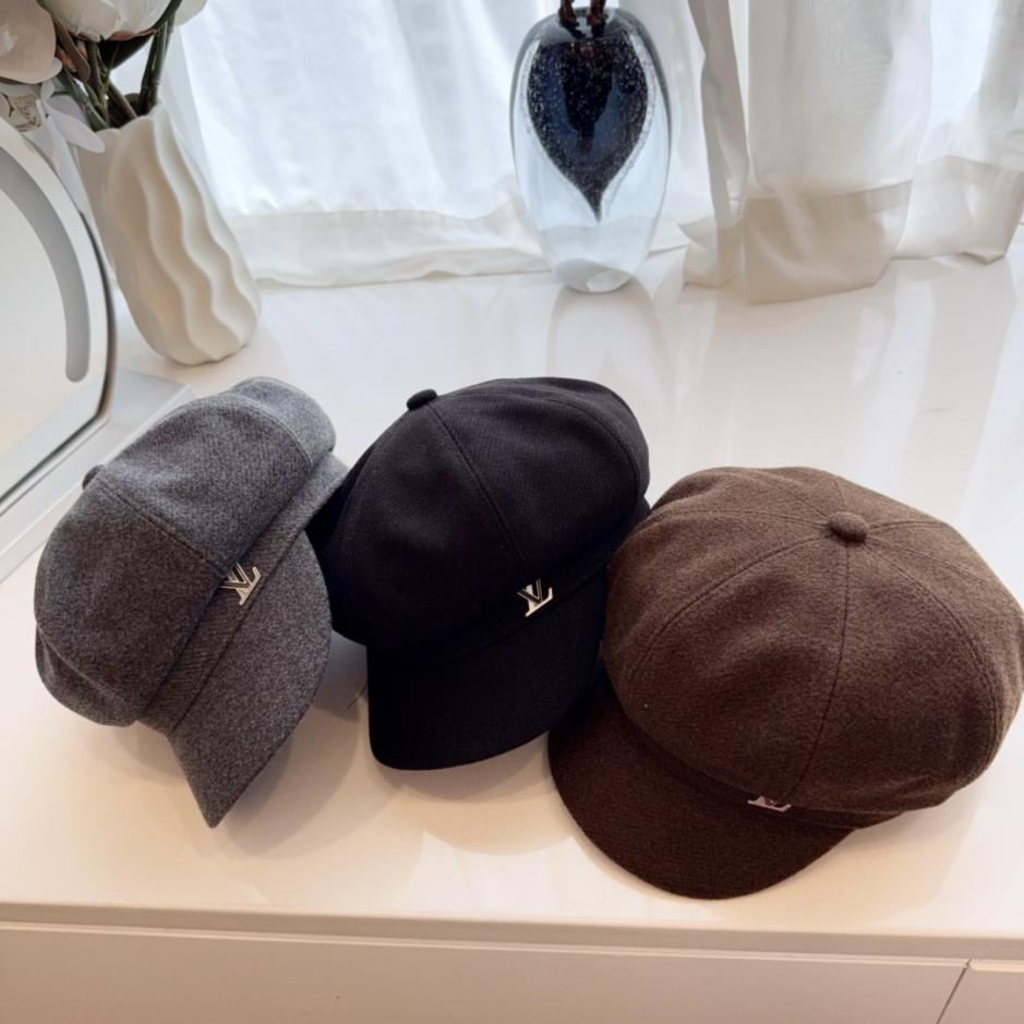réplica,joyas,joyería,1:1,replica,fake,lujo,barato réplica,joyas,joyería,1:1,replica,fake,lujo,barato Gorra de corredor de apuestas octogonal de lana gruesa LV Otoño/Invierno (49KJV)