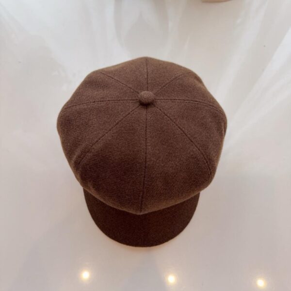 réplica,joyas,joyería,1:1,replica,fake,lujo,barato Gorra de béisbol octogonal de lana gruesa Louis Vuitton Otoño/Invierno (NV7Q0)