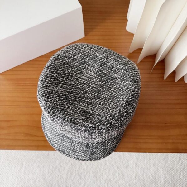 réplica,joyas,joyería,1:1,replica,fake,lujo,barato Nuevo modelo de otoño de Celine para mujer, estilo retro japonés, tipo pintor, estilo coreano, sombrero octogonal de gran circunferencia (AGYZG)