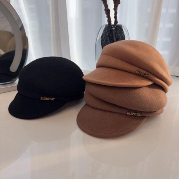 réplica,joyas,joyería,1:1,replica,fake,lujo,barato Sombrero de montar irregular Burberry Otoño/Invierno, sombrero de fieltro de lana 100% de alta calidad (H8VNJ)